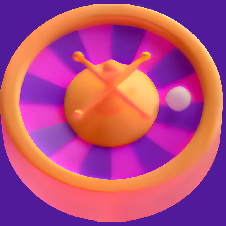 Rainbet Casino roulette wheel surrounded by gold coins.